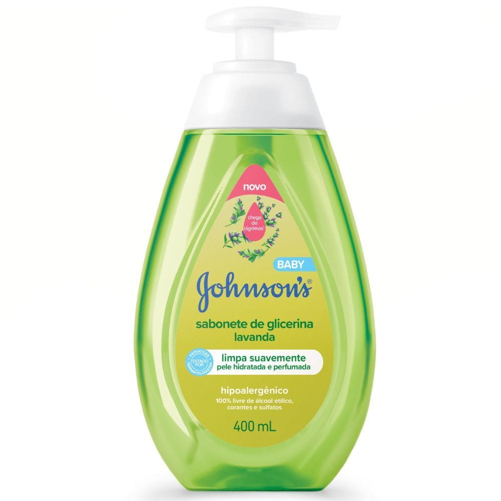 Sabonete de Glicerina Infantil Liquido Johnson`s Baby Lavanda 400ml