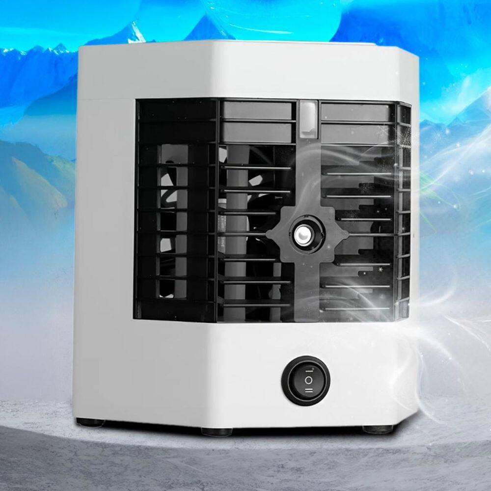 Ventilador Mini Ar Condicionado Usb Escritório E Quartos