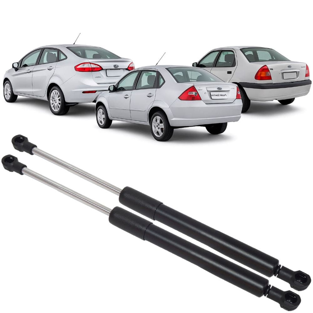 Par Amortecedor Tampa Traseira Porta Malas Fiesta Sedan 2002 à 2017 Mola Gás