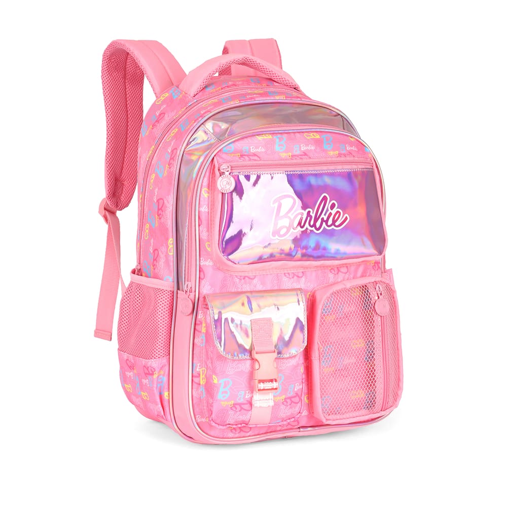 Mochila de Costas G Barbie PINK Holográfica Luxcel | Brilho, Estilo e Amplo Espaço!