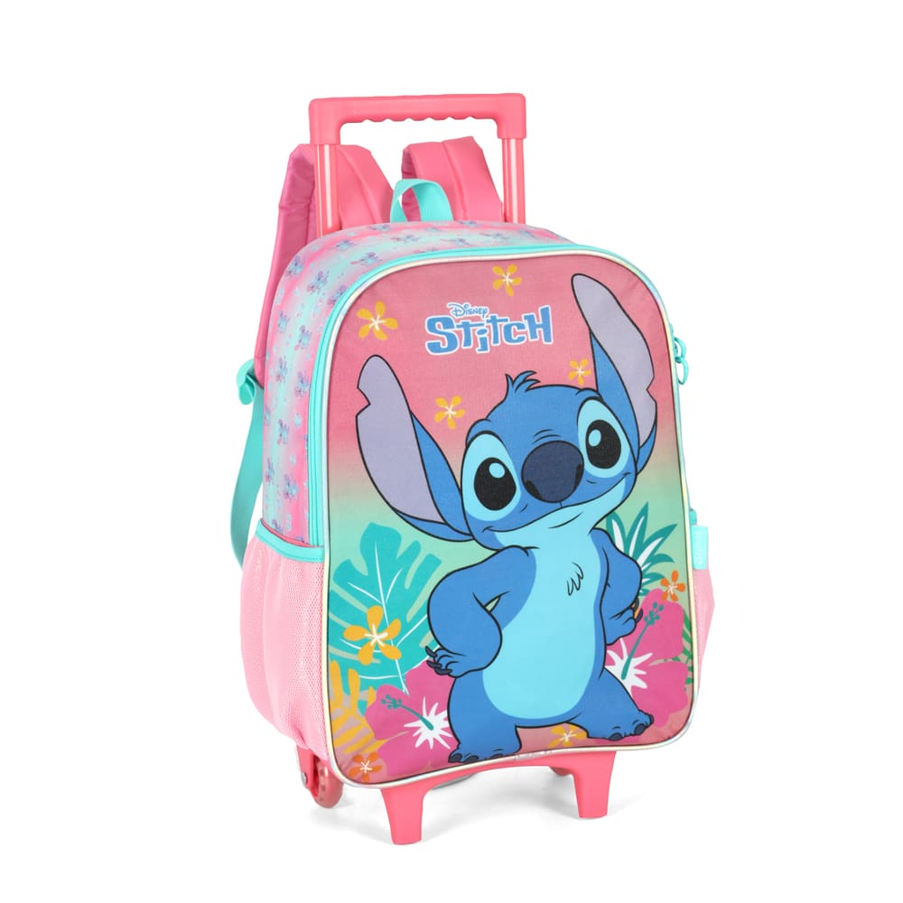 Mochila de Rodinhas Stitch Rosa Luxcel – Aventura e diversão no dia a dia escolar!