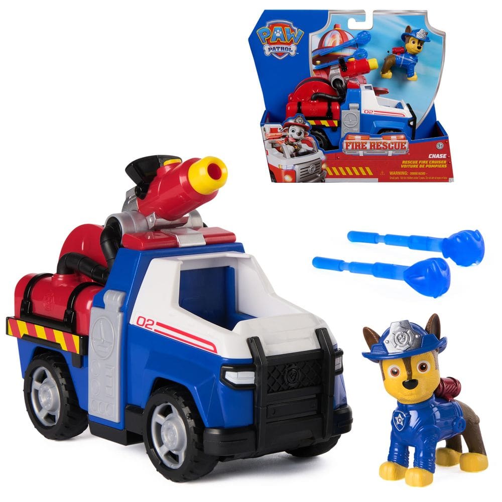 Toy Paw Patrol Fire Rescue Chases Vehicle com Chase Figure 3+