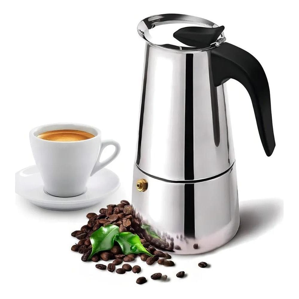 2X Cafeteira Italiana Aço Inox 500Ml 9 Xicaras Café Expresso