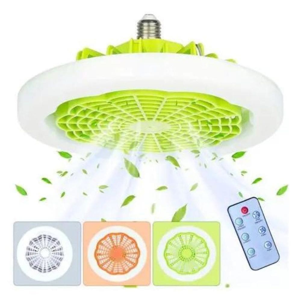 Ventilador Teto Inteligente 3 Em 1 Controle Remoto E