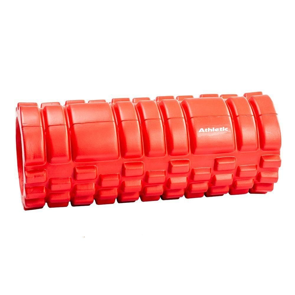 Rolo De Massagem Liberação Miofascial Athletic Laranja Foam Roller 33cm Para Pilates Yoga E Recuperação Muscular