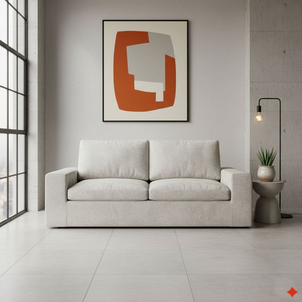 Sofá a Vácuo 2 Lugares 200cm Litus Magic Off White