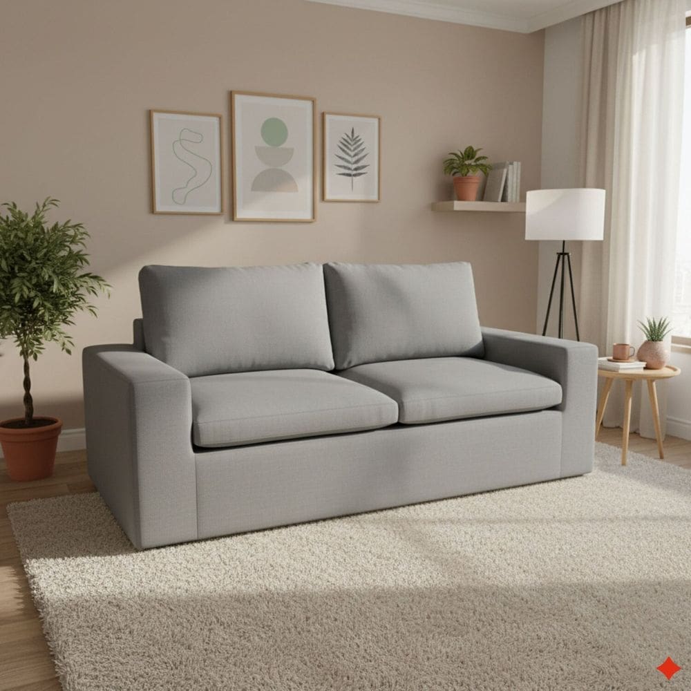 Sofá a Vácuo 2 Lugares 200cm Litus Magic Cinza