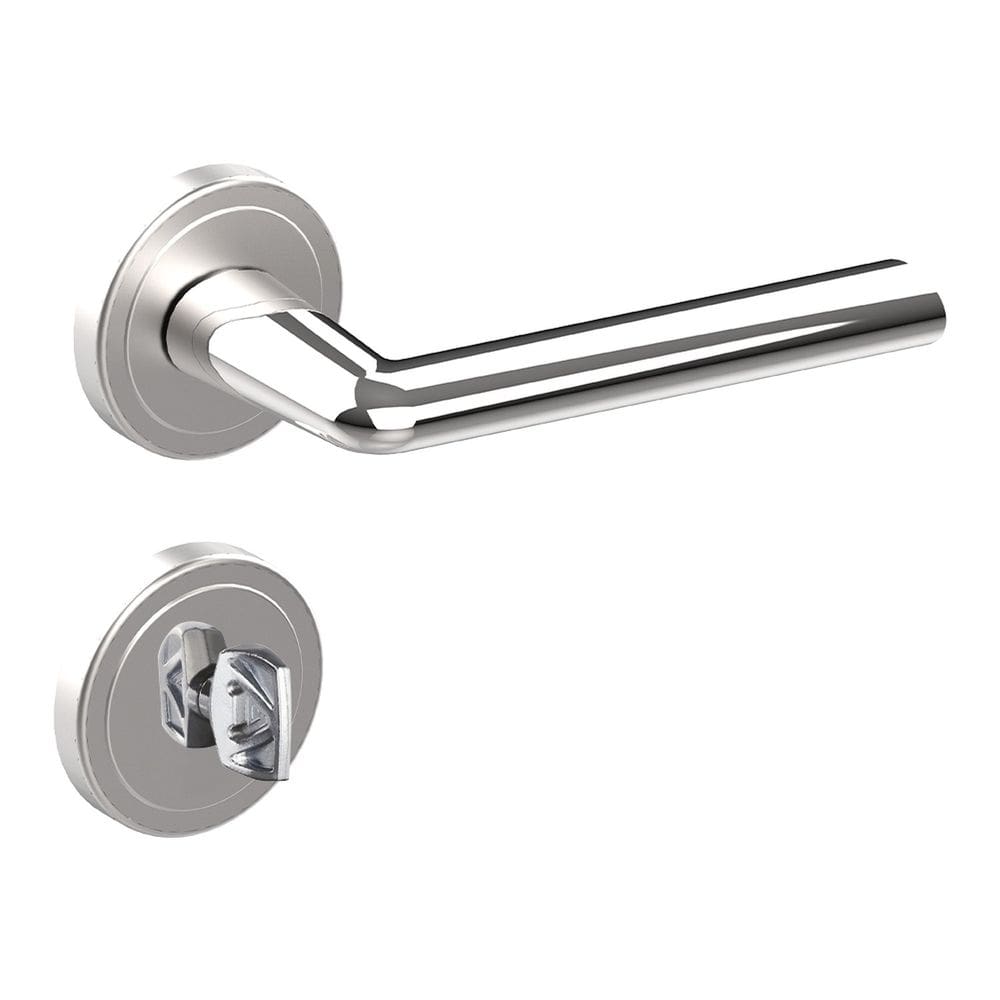 Fechadura Banheiro S4cm Roseta Cromada Alster Aliança