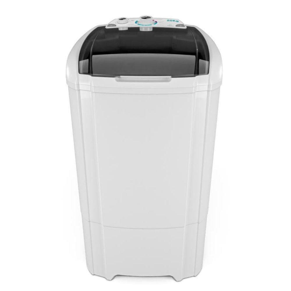Tanquinho-lavadora Semiautomática Britânia 20,6kg BLR04 Dispenser Duplo Branco 110V