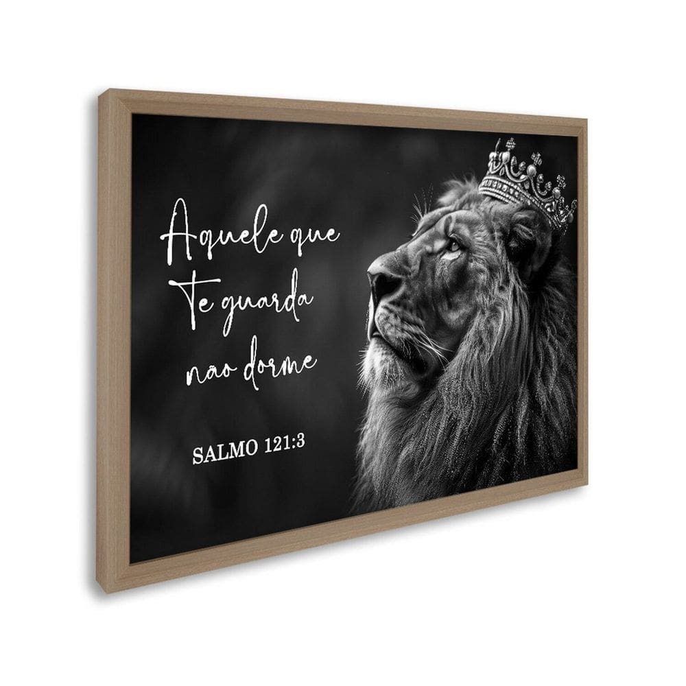 Quadro Decorativo Religioso Salmos 1 Tela 60x90 e 80x120 para Sala Quarto Lavabo