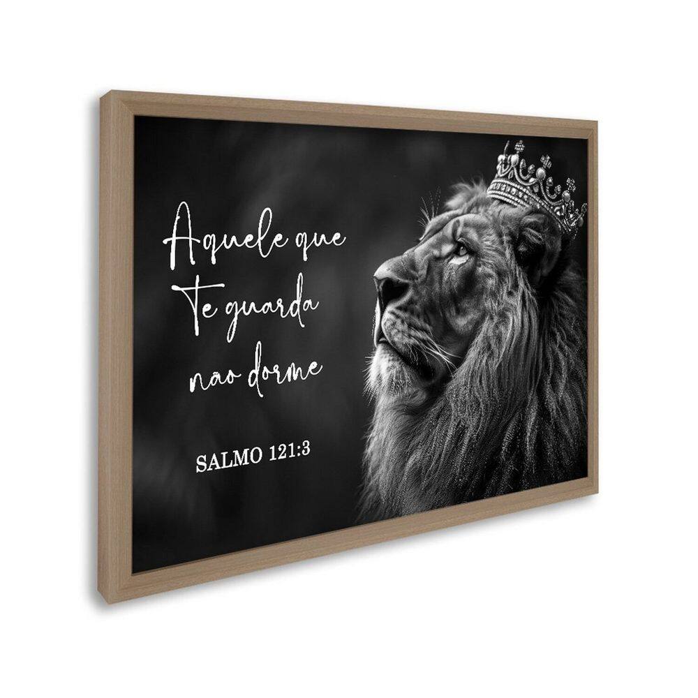 Quadro Decorativo Religioso Salmos 1 Tela 60x90 para Sala Quarto Lavabo