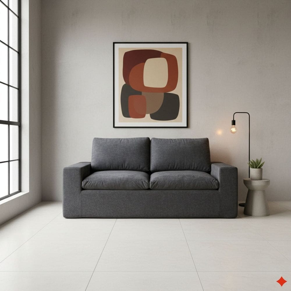 Sofá a Vácuo 2 Lugares 200cm Litus Magic Grafite