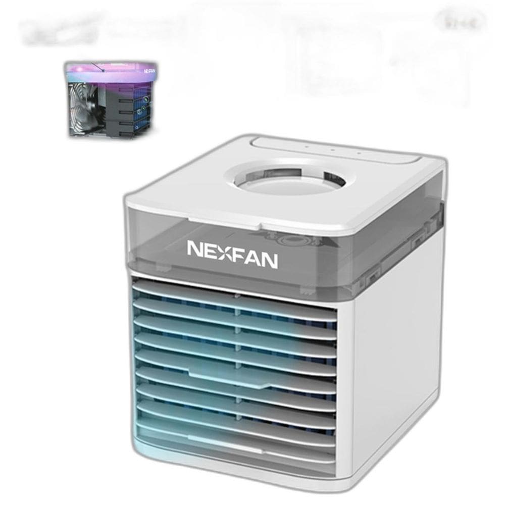 Mini Ar Condicionado Mesa Ultra Air Cooler Portátil Ice Led