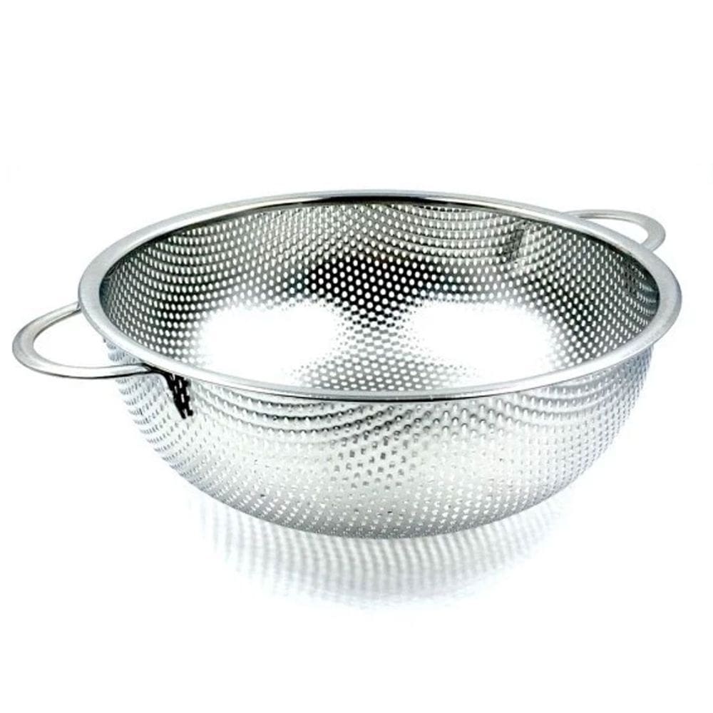 Escorredor Inox Macarrao Massas Legumes Frutas Verduras Preparo Multiuso Cozinha Versatil Resistente