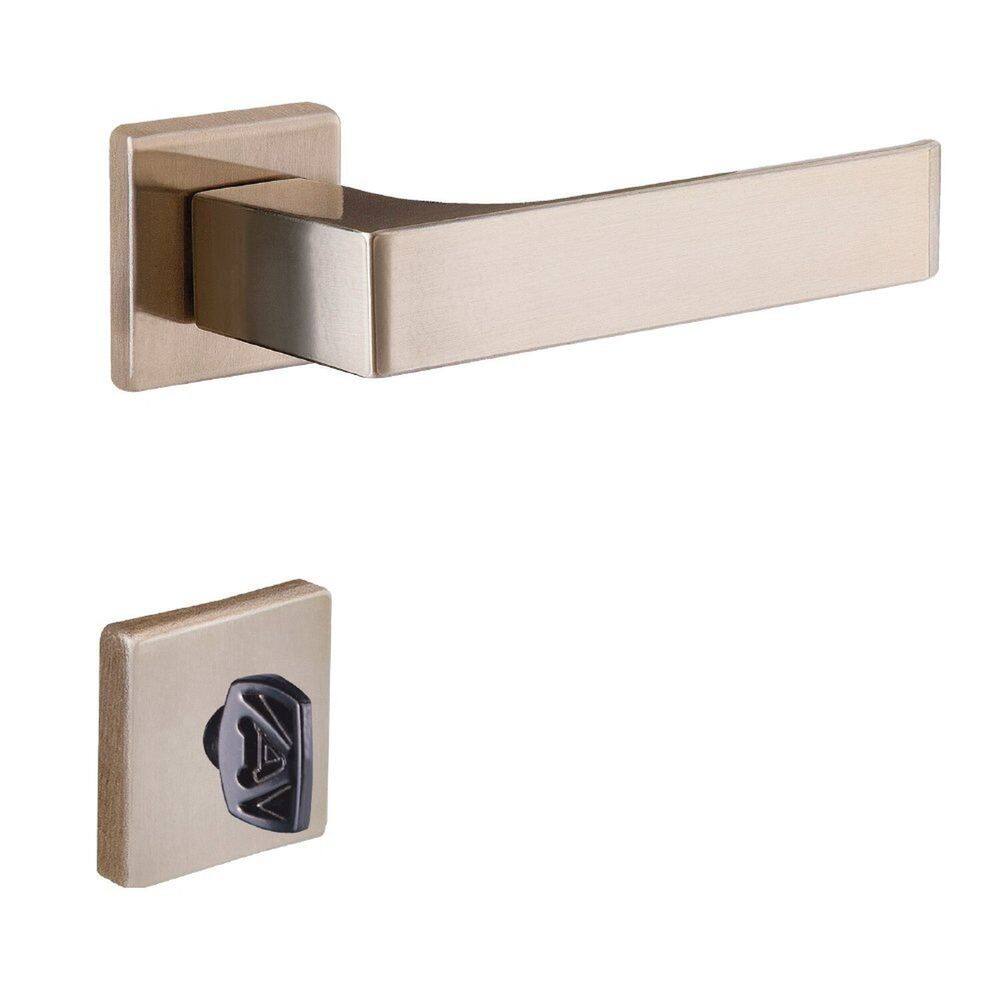 Fechadura Banheiro Quadratta Reta Roseta 55cm Latonado Alianca