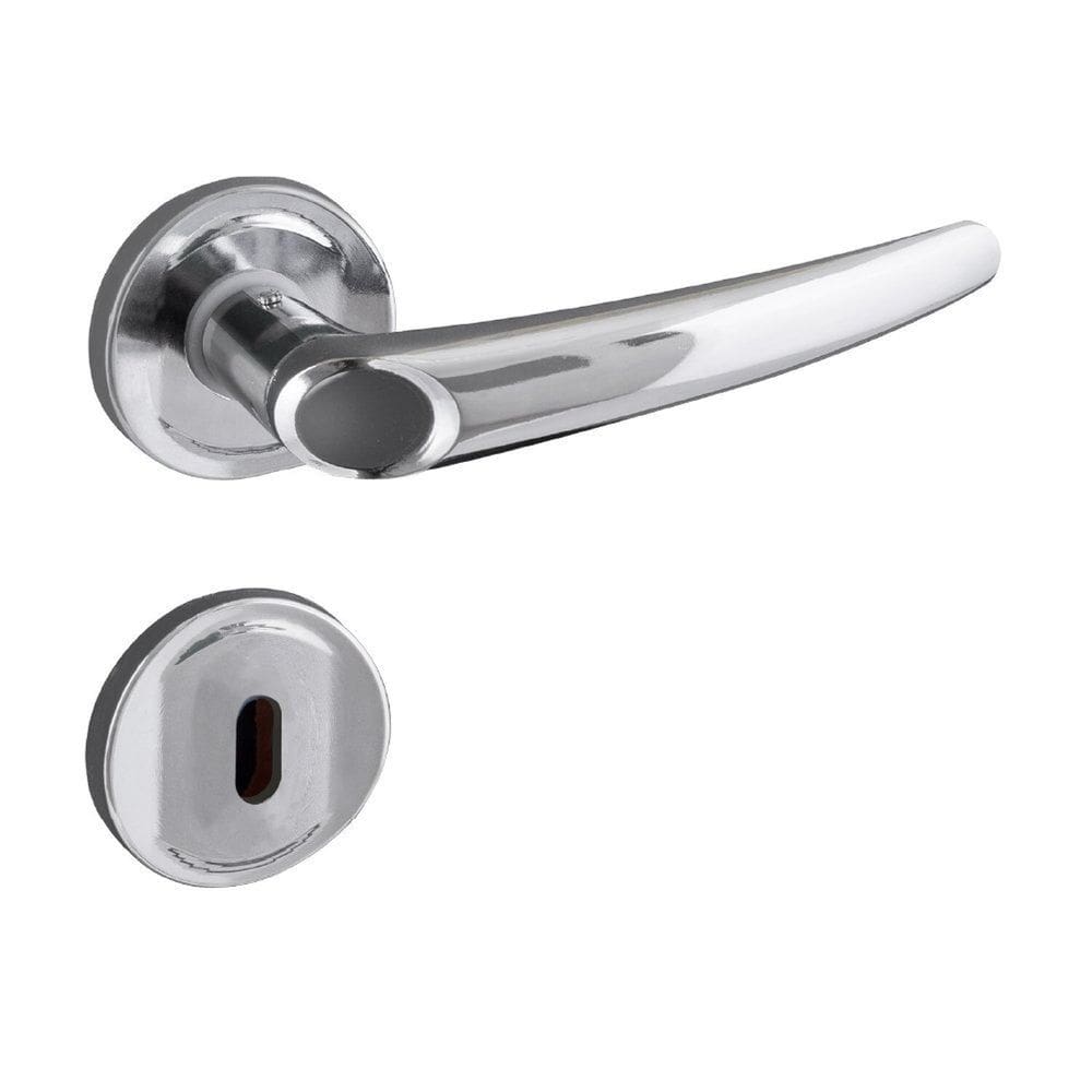 Fechadura Fnterna Roseta 4cm Inox Polido Joy Aliança