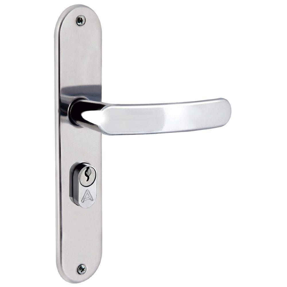 Fechadura Entrada Premium 4cm Polido Inox Aliança