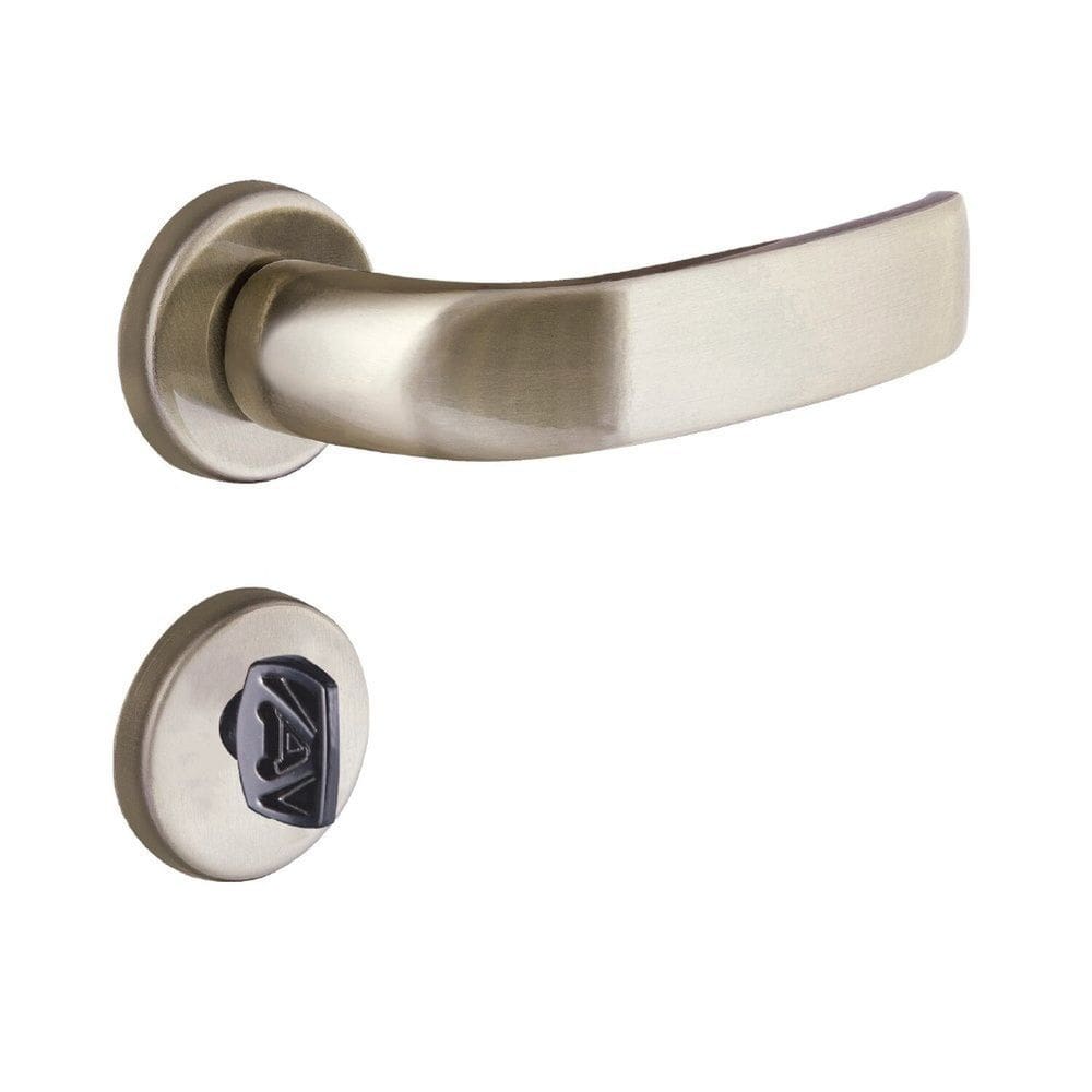 Fechadura Banheiro Roseta S40 Latonado Home Aliança