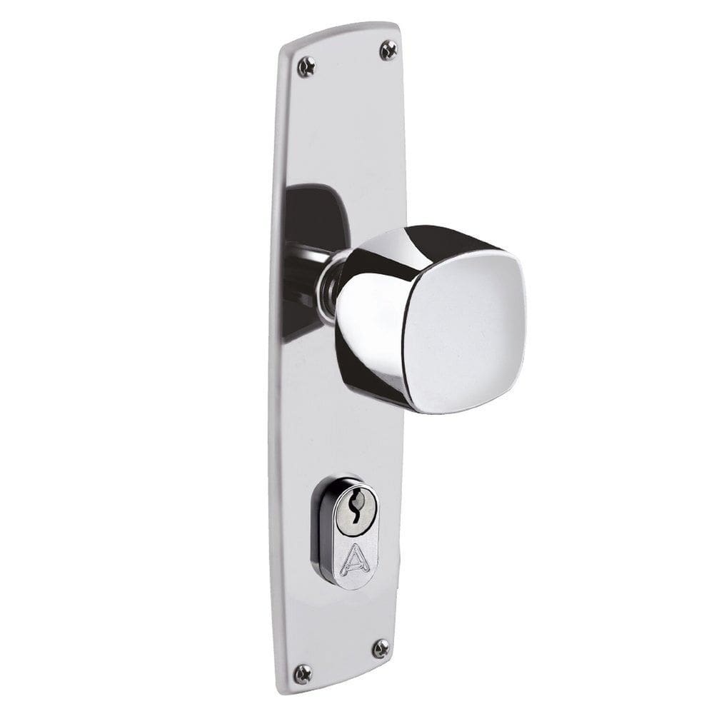 Fechadura Entrada Classic Bola Espelho 5,5cm Polido Inox Aliança