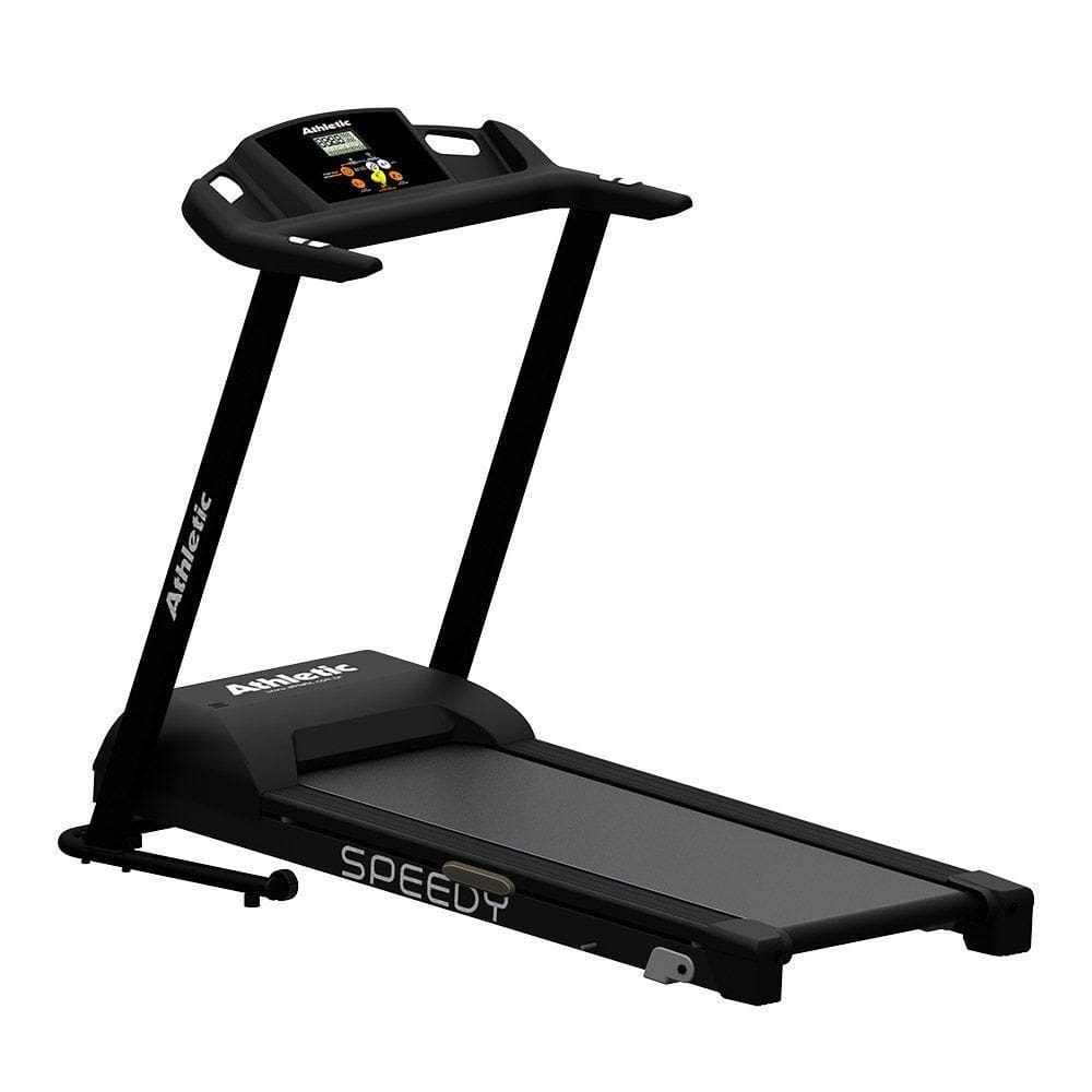 Esteira Elétrica Athletic Speedy 14km/h Motor Hpm 120kg Suportados Dobrável Lona Ampla Bivolt