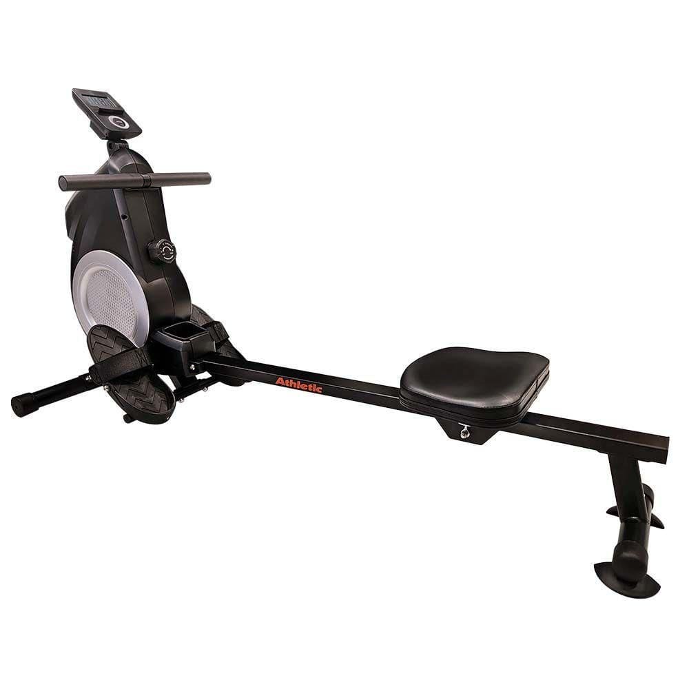 Remo Seco Athletic 80rm 8 Níveis Magnéticos Dobrável Suporta 110kg Treino Completo Em Casa Preto