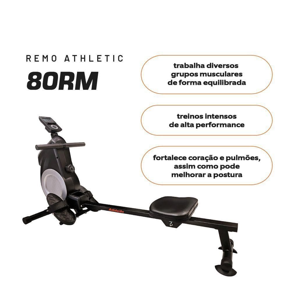 Remo Seco Athletic 80rm 8 Níveis Magnéticos | Casas Bahia