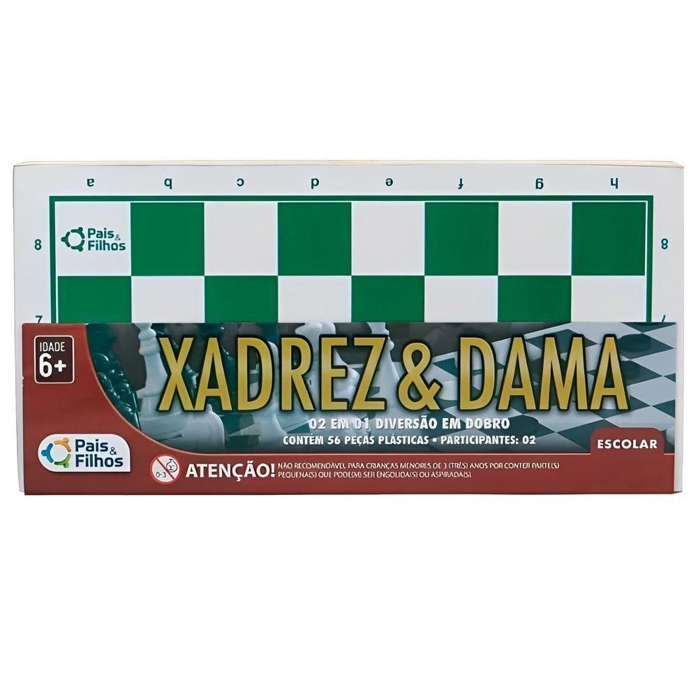 Xadrez E Dama Escolar - Pais E Filhos
