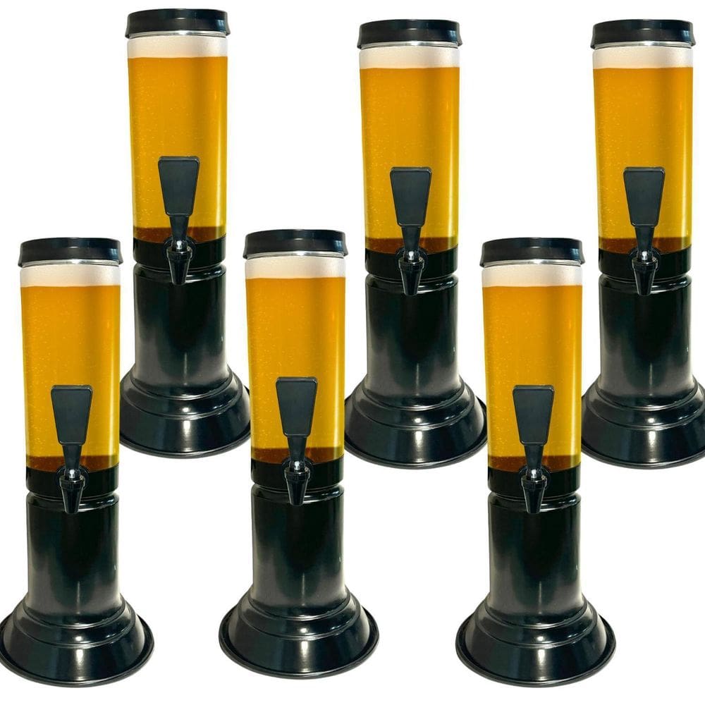 Kit 6 Torre De Chopp Cerveja 1,5L - Icechopp Torneira Gota