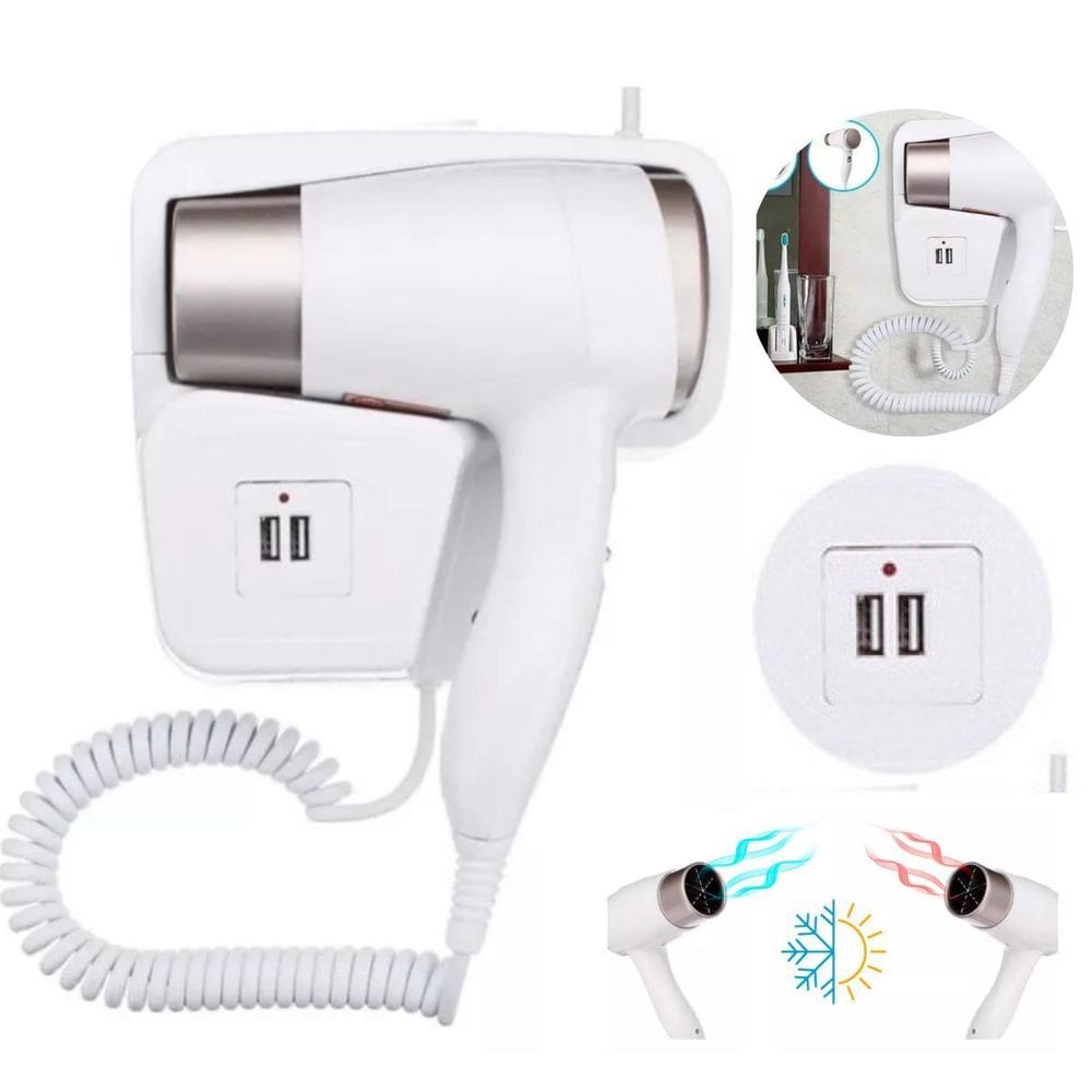 Secador Para Banheiro Quente &Frio Top 110V Branco