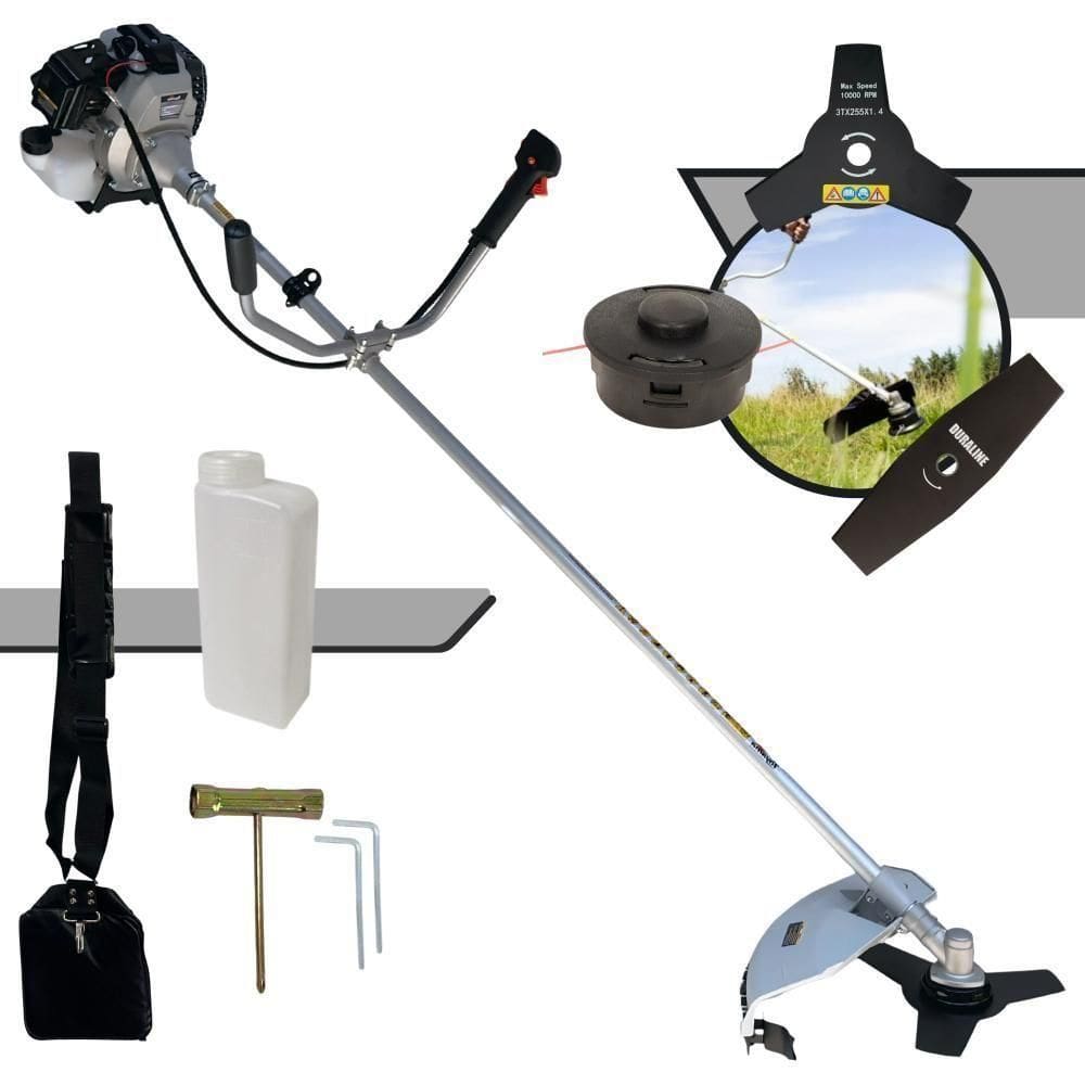 Roçadeira à Gasolina Toyama Tbc43-h + Lâmina 2 Pontas Extra