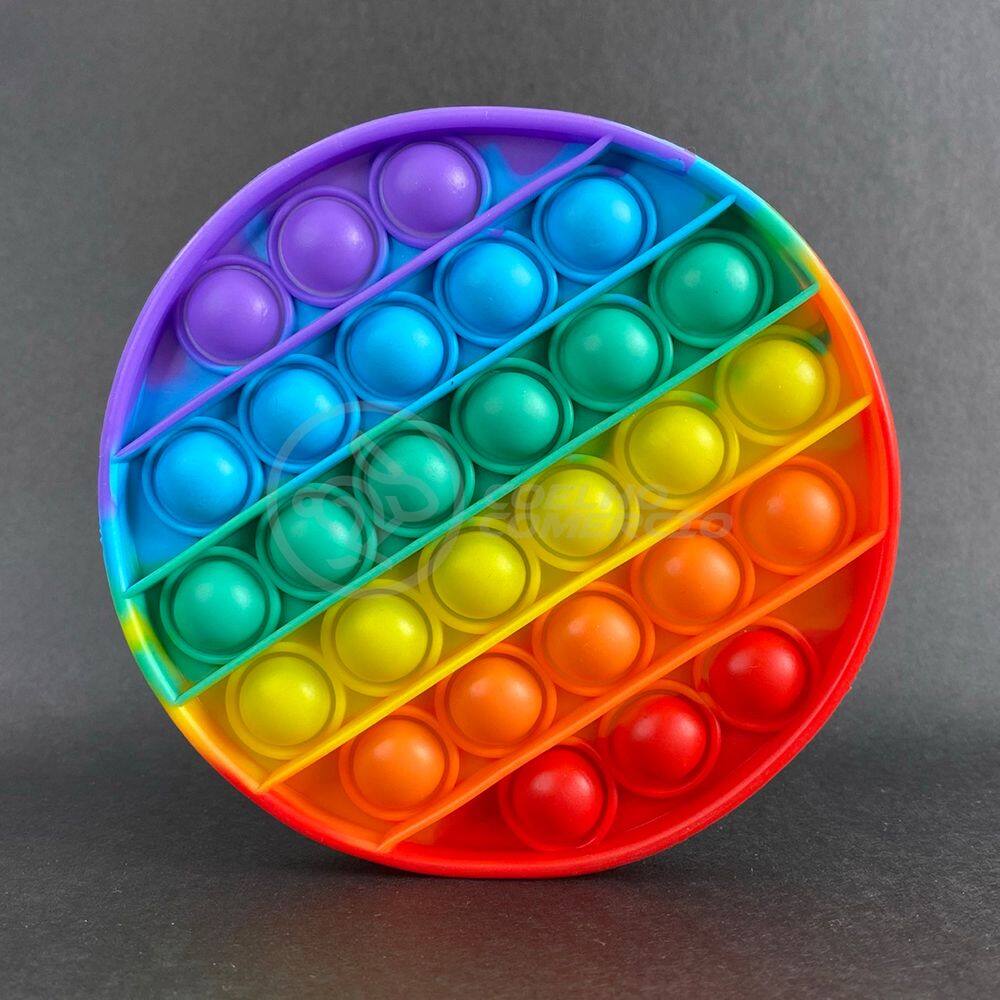Pop It Circular Fidget Toy Brinquedo Silicone Estourar Bolha Sensorial