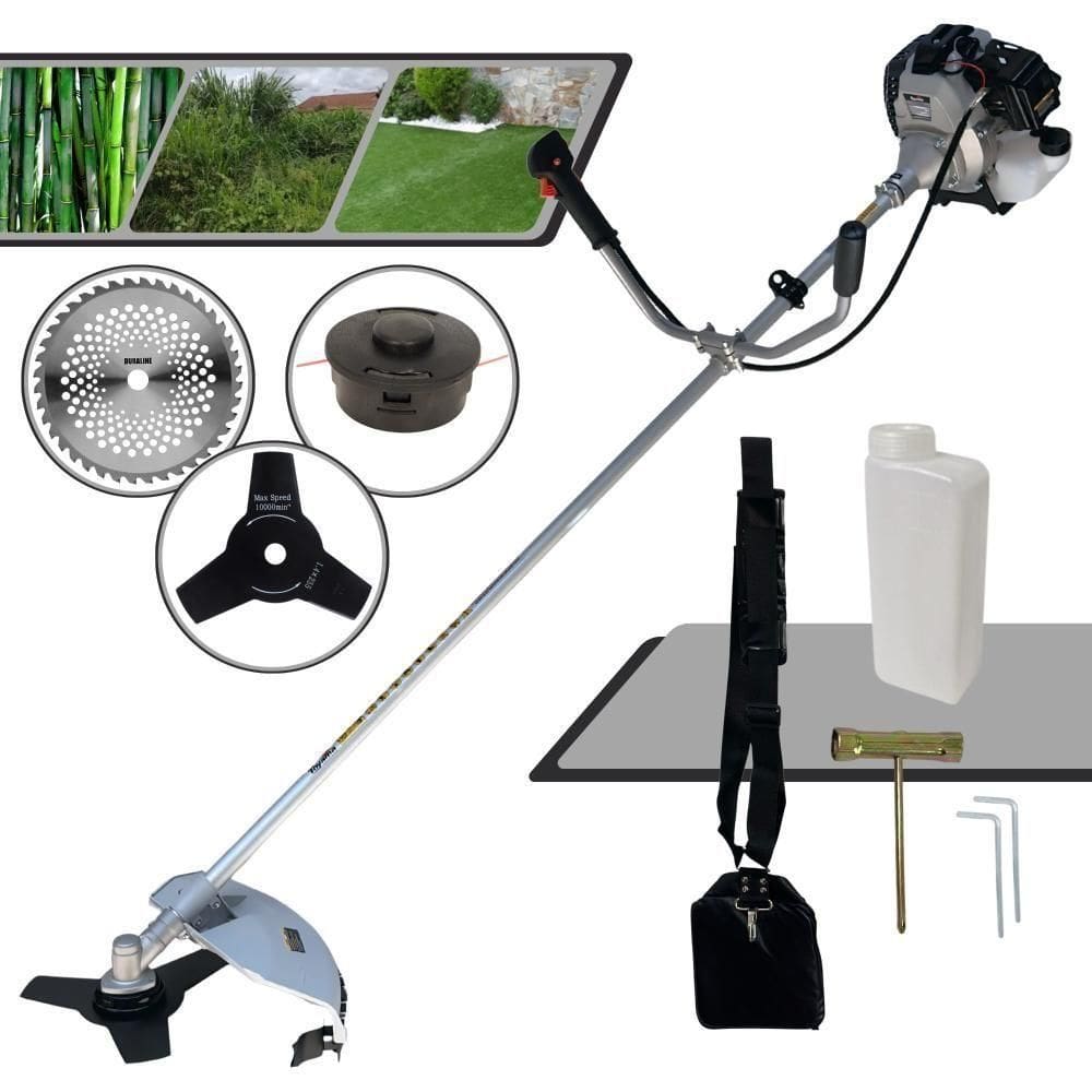 Roçadeira Toyama Lateral 43cc à Gasolina + Faca 40 Dentes