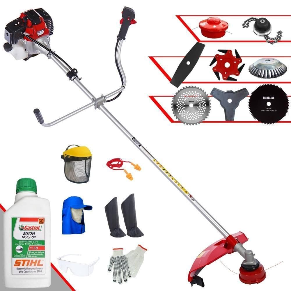 Roçadeira 8 Em 1 Rt43-l à Gasolina + Epi + Óleo Stihl 2t