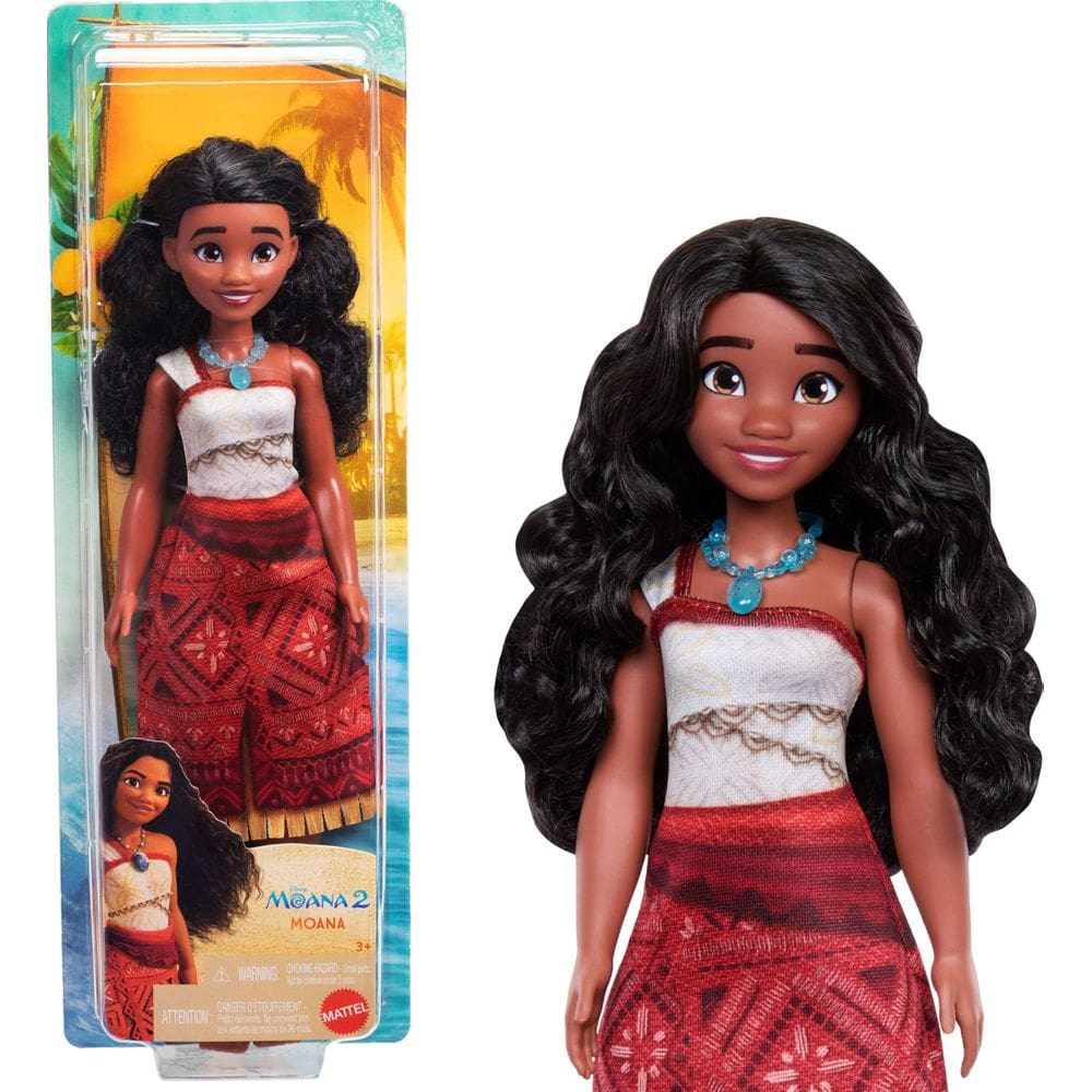 Boneca Fashion Mattel Disney Moana 2 com 2 acessórios