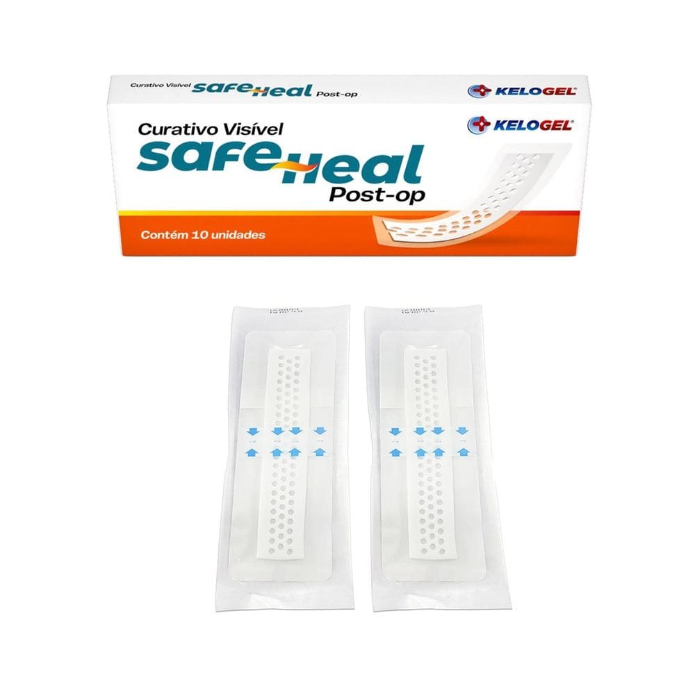 Curativo Visível Safe Heal Post-Op 10X30  5X25  2Un Kelogel