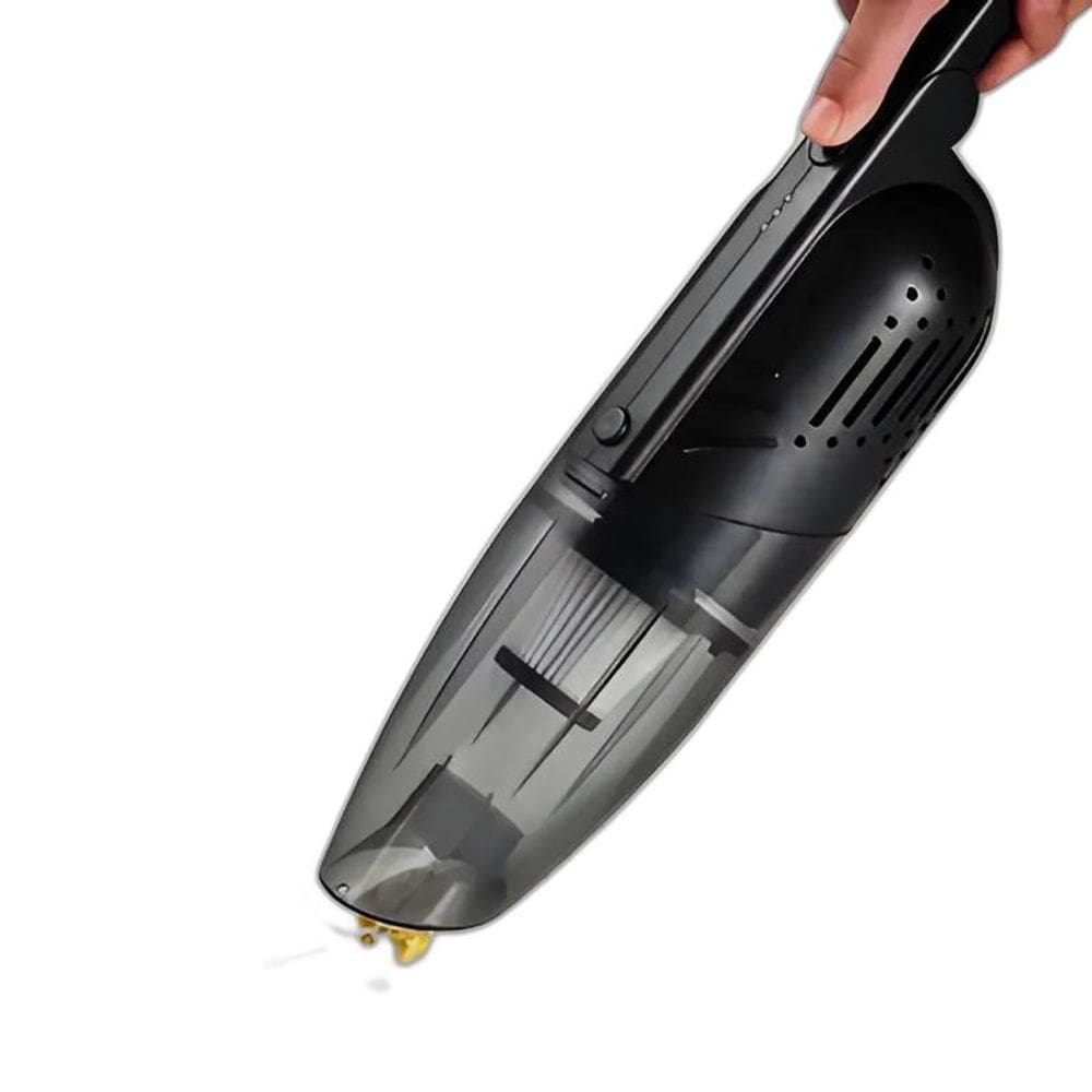Aspirador De Pó Preto Recarregável Sem Fio Portátil 120W