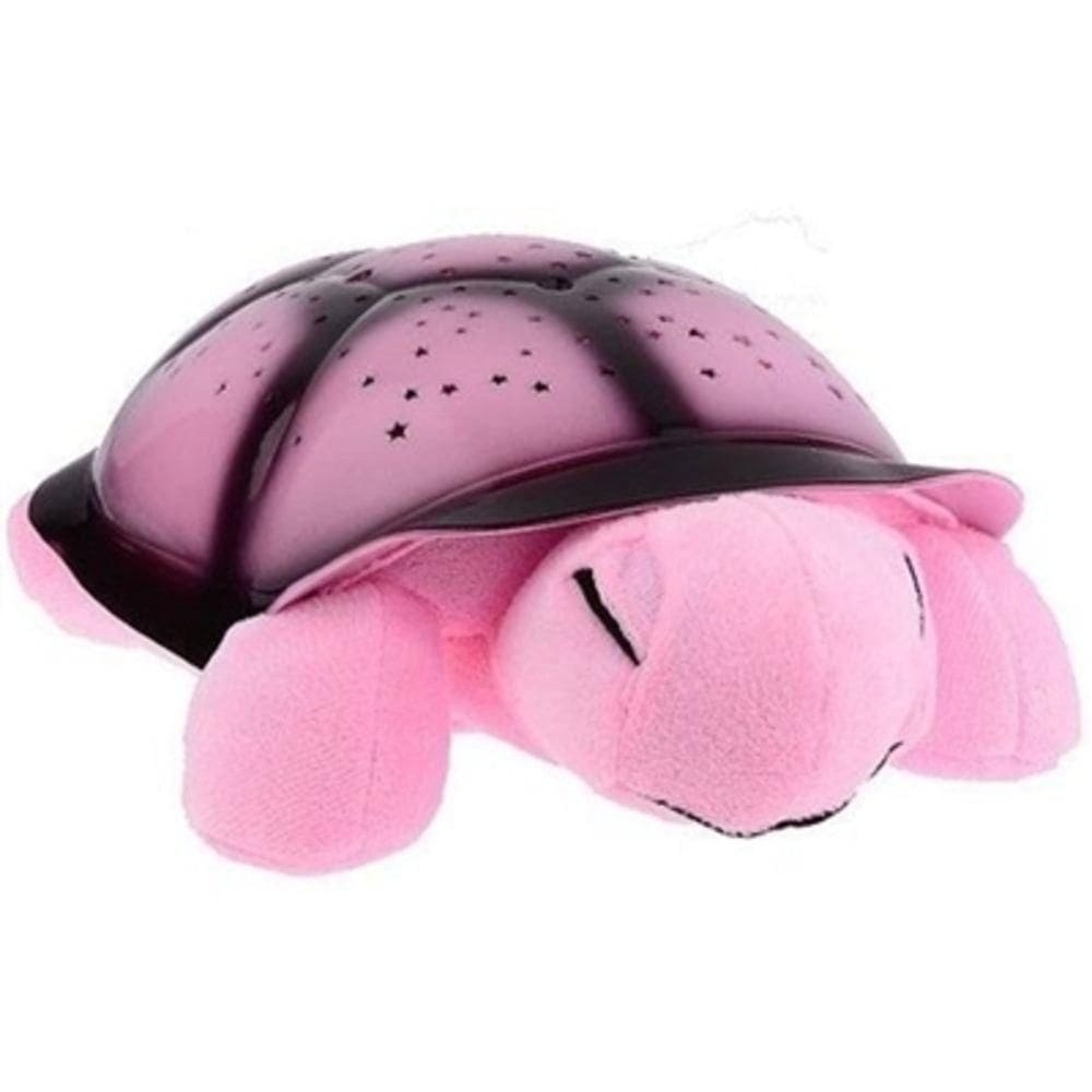 Abajur Tartaruga De Pelucia Musical Luminaria Infantil Com Projetor De Estrelas Som E Luz Led Bebe Cor:menina;tamanho:u