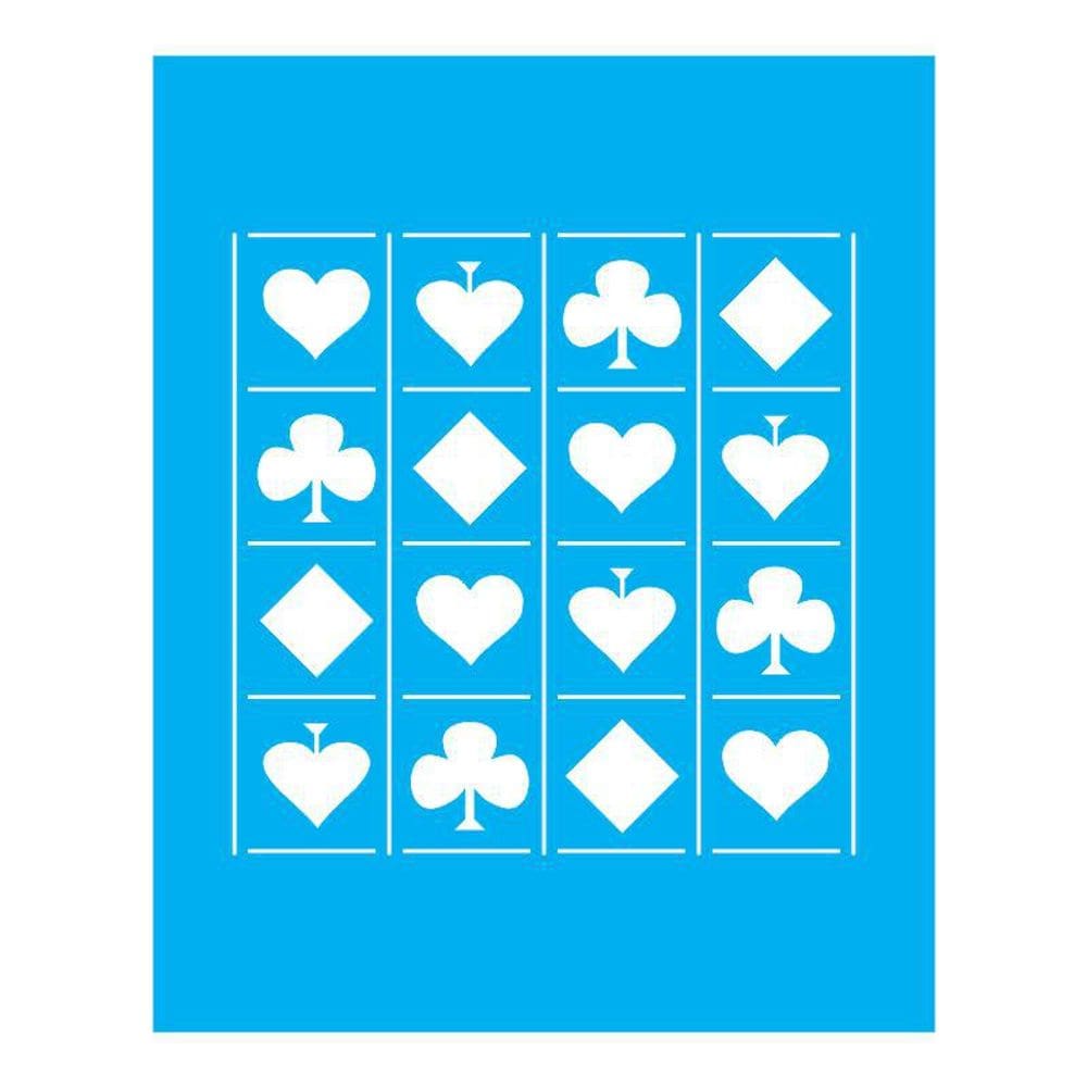 Stencil Tamako Cartas Naipes - 20X25Cm - Ref 9430