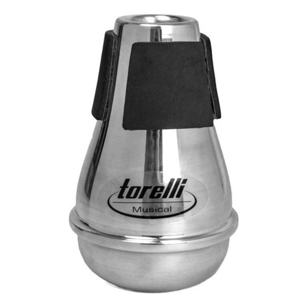 Surdina P/ Trombone Compacta Estudo Aluminio Polido Torelli