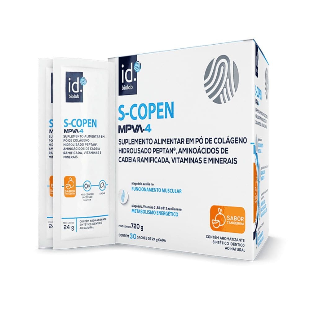 S-Copen Sabor Tangerina com 30 Sachês de 24g cada