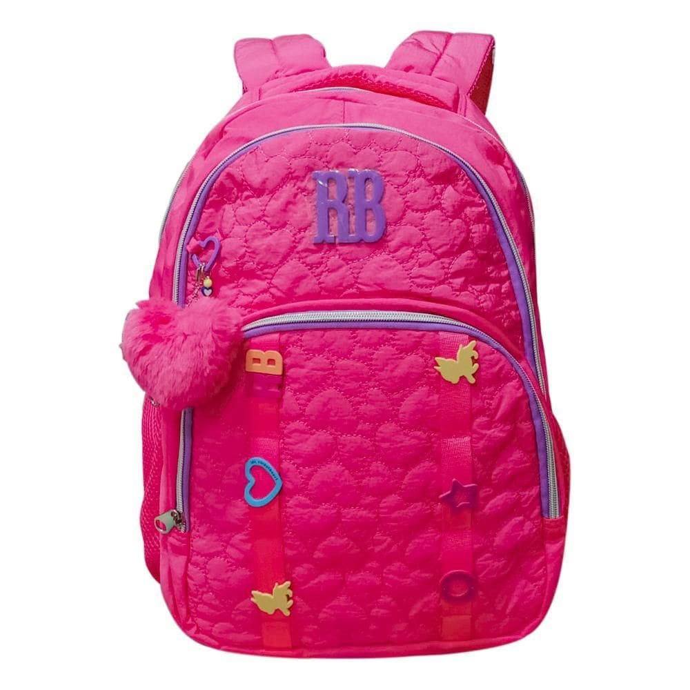 Mochila De Costas Grande Juvenil Rebecca Bonbon Com Chaveiro