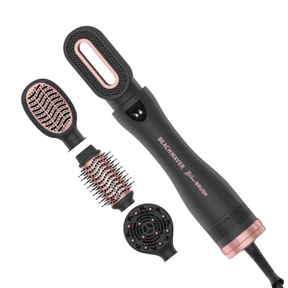 Escova para secar com secador | The Beachwaver Co. Beachwaver Midnight Rose