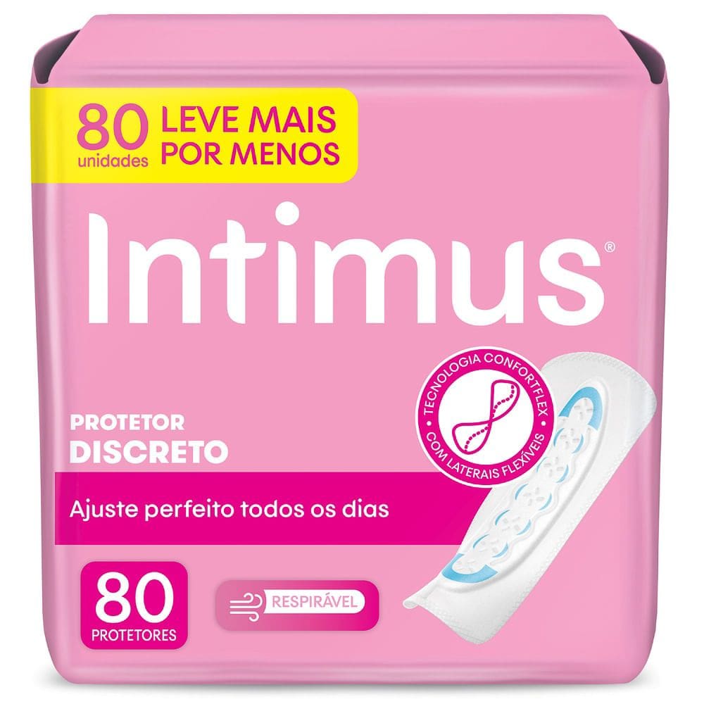 Protetor Diário Intimus Discreto Ultrafino 80 Unidades
