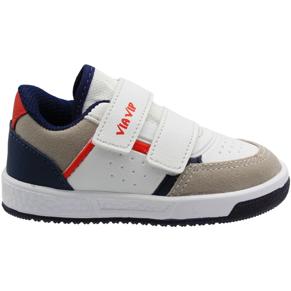 Tênis Casual Infantil Via Vip Fechamento Alto Colante Menino