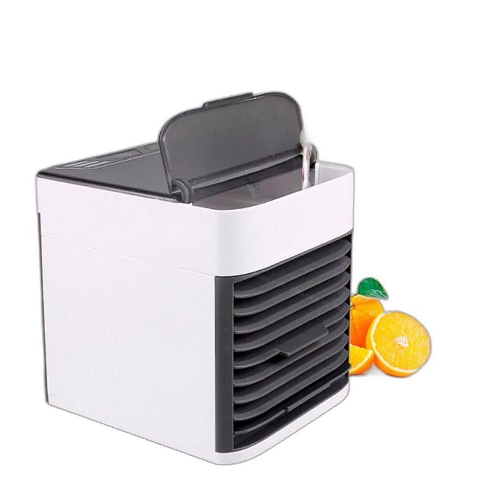 Mini Ar Condicionado Portátil Usb Luz Led E Ventilador