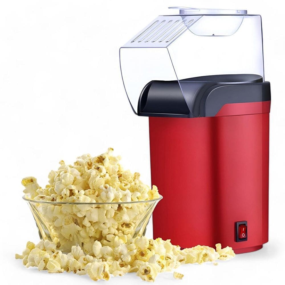 Pipoqueira Elétrica 110V Vermelha 1100W Pipoca Sem Óleo
