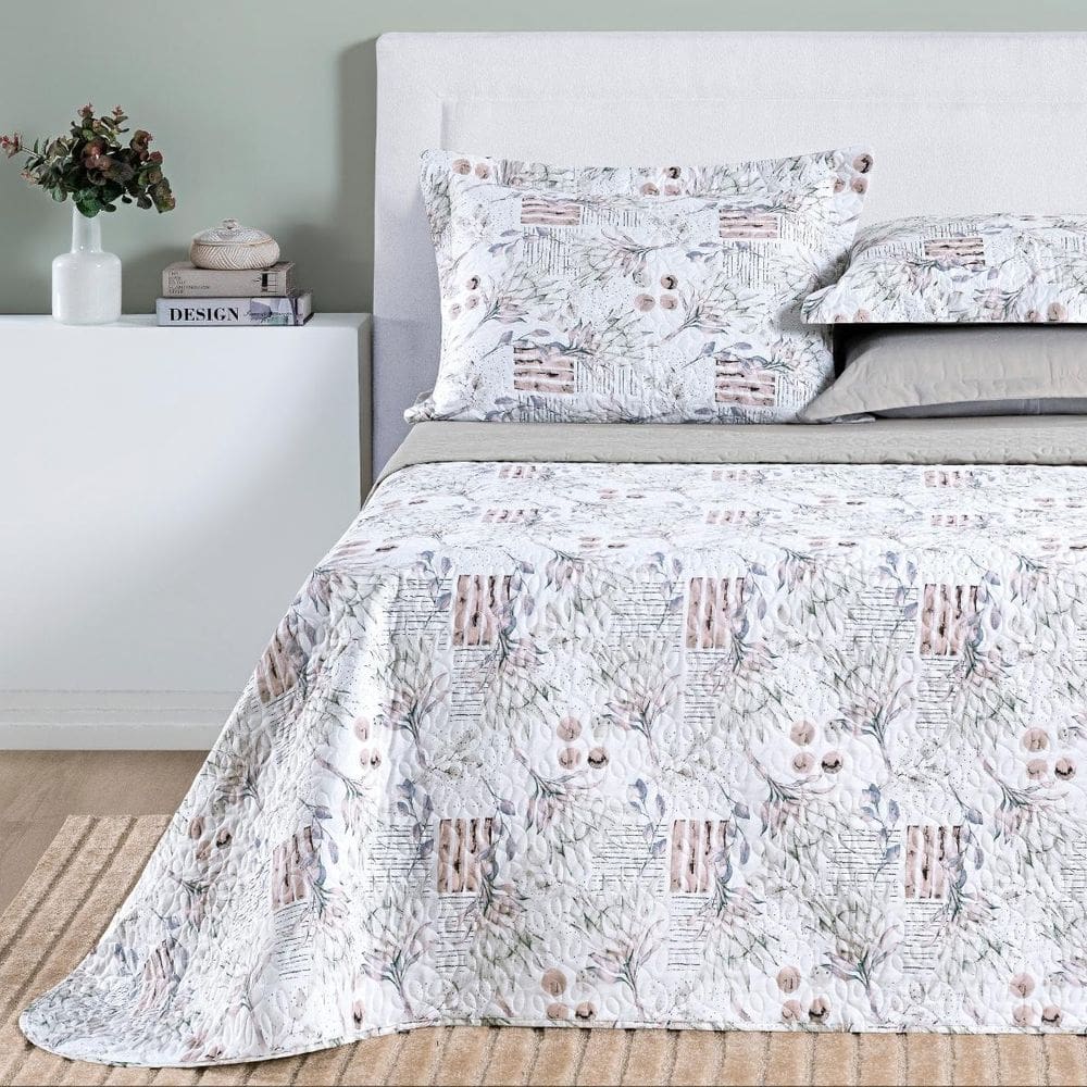 Cobre Leito Queen Size 100% Algodão Selin 200 Fios Super