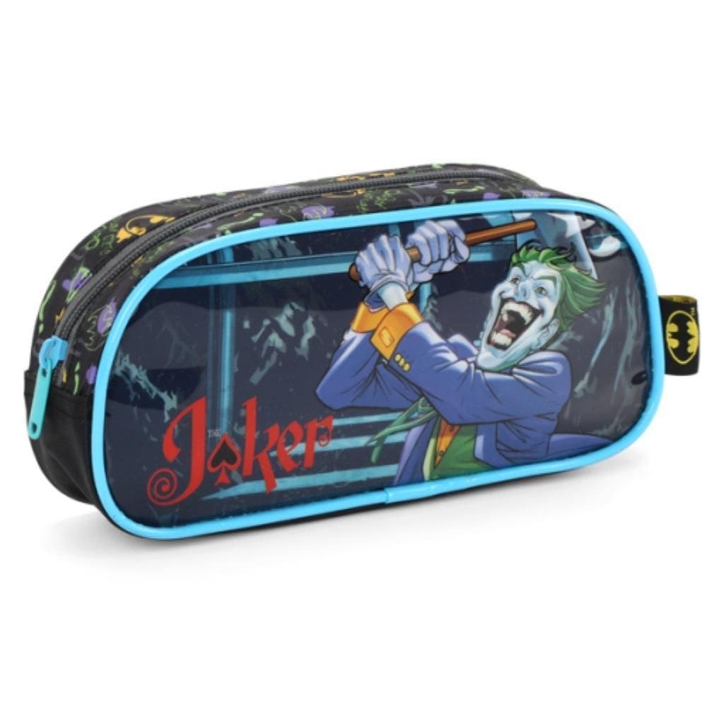 Estojo Escolar Infantil Batman Premium Luxcel
