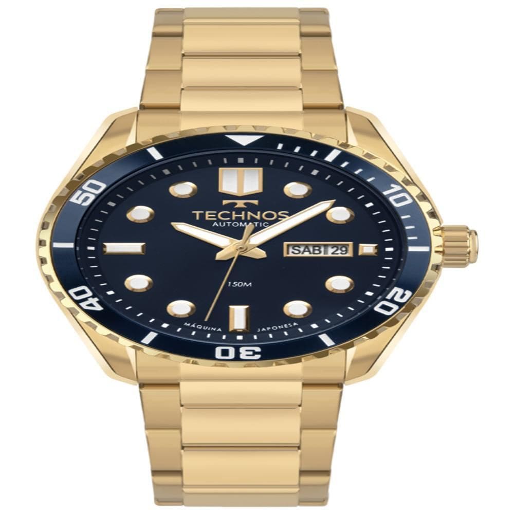 Relógio Technos Masculino Acqua Dourado - 8205Oz/1A