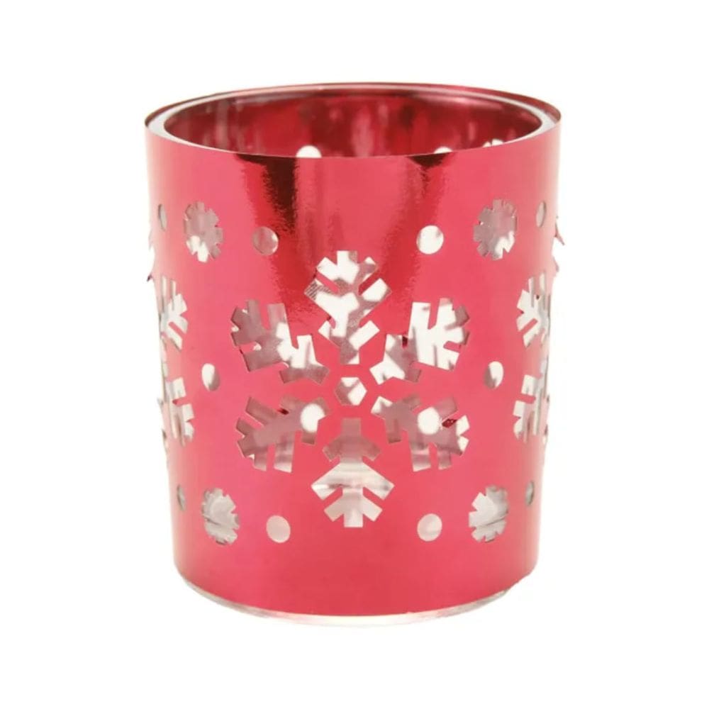 Suporte para Vela Vermelho 7x8cm - 1091834 - CROMUS